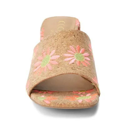 Kristin Floral Slip on Heel