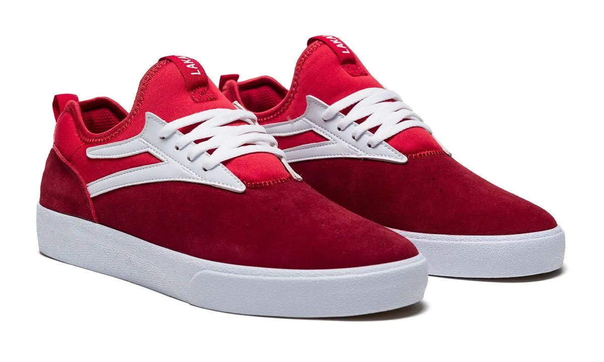 Lakai Dover Red Suede Skate Shoes
