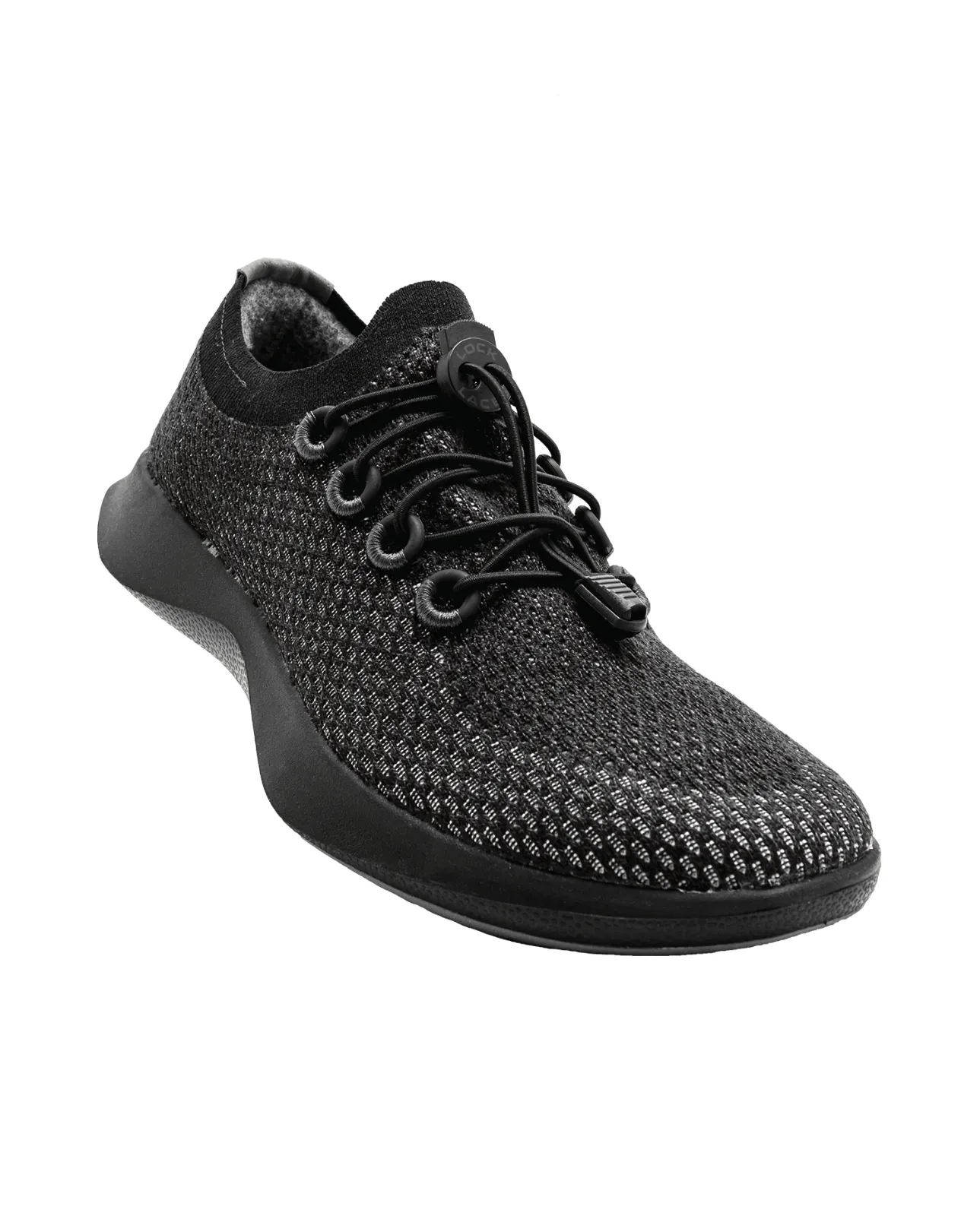 Lock Laces Elastic No Tie Shoe Laces - 2 Pack - Black