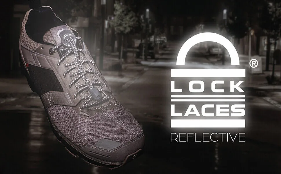 Lock Laces Reflective Elastic No Tie Shoe Laces