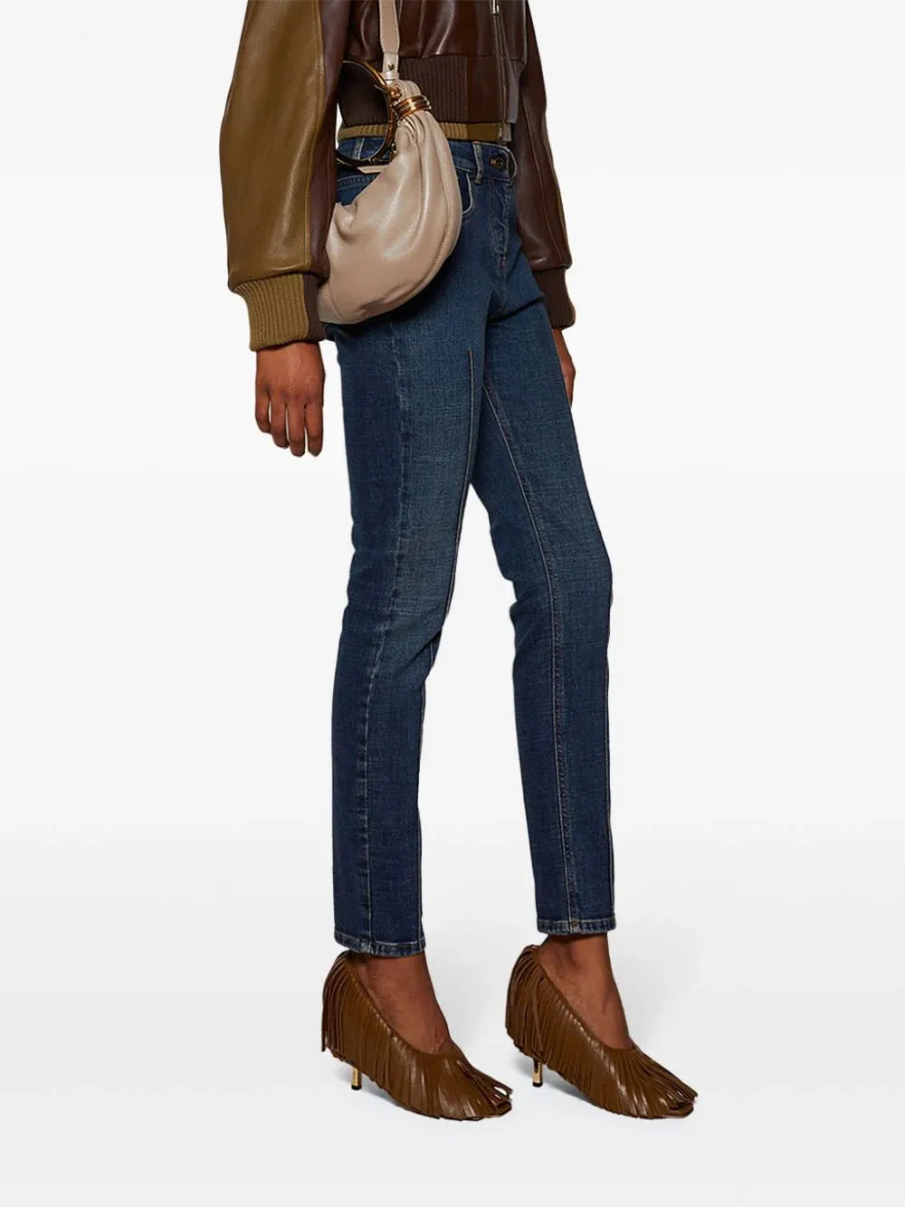 Mona Pump in Dark Khaki