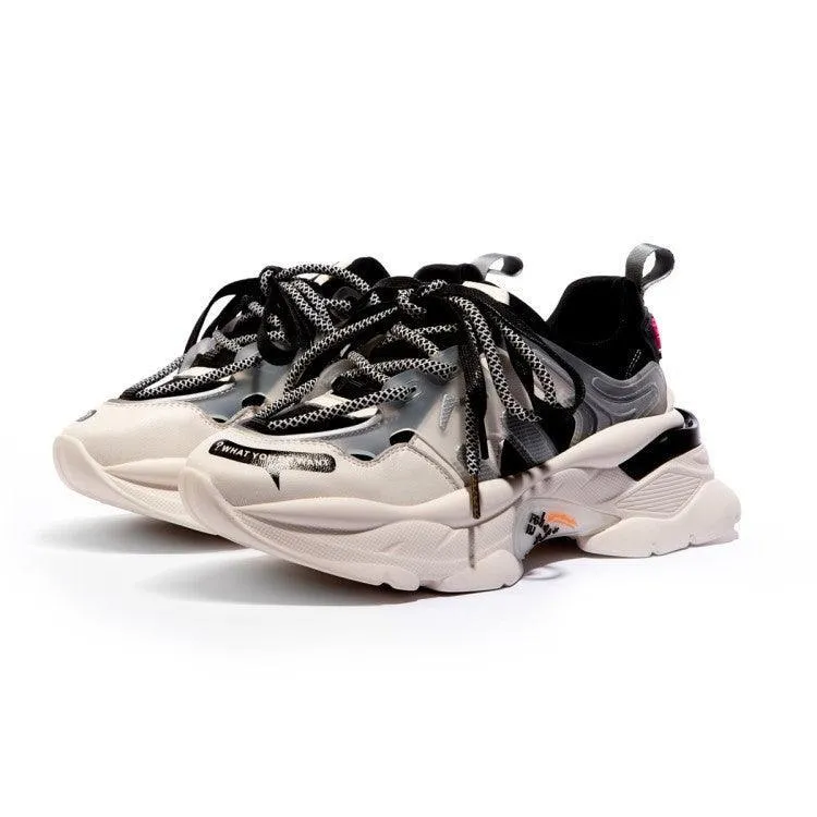 New Women’s Chunky Sneakers - Vulcanized Platform Shoes