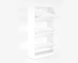 NNEDPE 24 Pairs Shoe Cabinet Storage Rack - 120 x 63 x 24cm