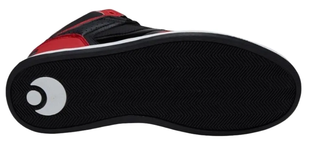 Osiris NYC 83 CLK Red Black Black Mens Hi Top Skate Trainers
