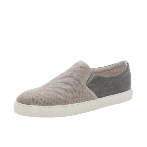 Perforated Suede Slip-On
