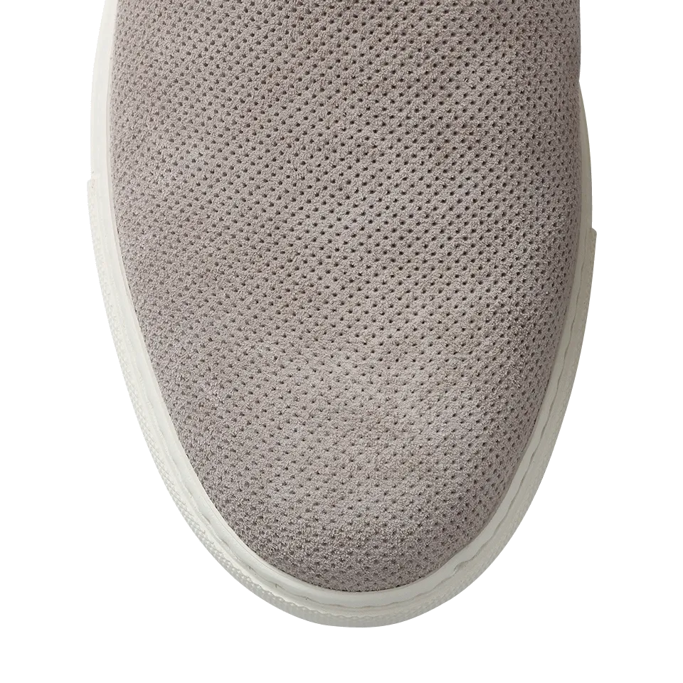 Perforated Suede Slip-On