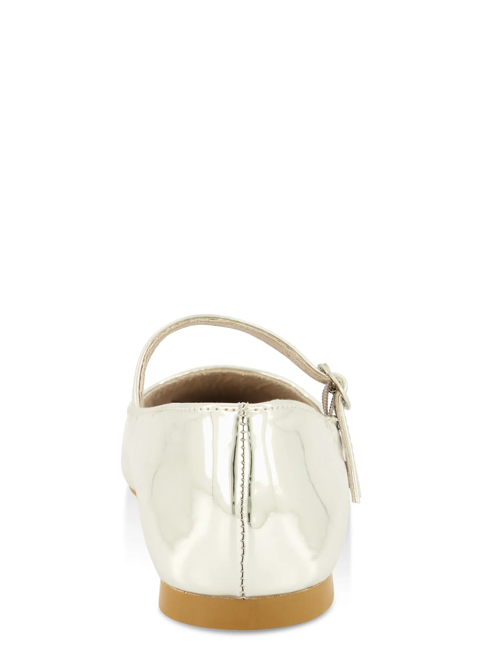 Pointed Toe Buckle Strap Flats