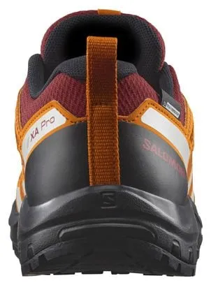 Salomon XA Pro V8 CSWP Red/Black Waterproof Children's Trail Shoes