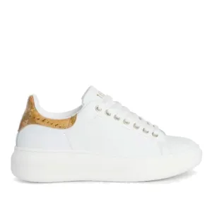 Scarpe Donna 1A Classe Alviero Martini Sneakers in Pelle Bianca con Dettagli Geo Classic 0252