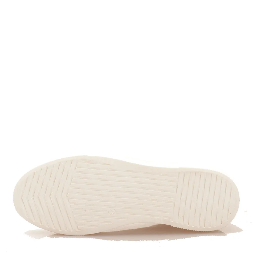 Scarpe Donna 1A Classe Alviero Martini Sneakers linea Dolomite Map in Tessuto Gommato Bianco 0440