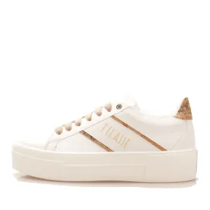 Scarpe Donna 1A Classe Alviero Martini Sneakers linea Dolomite Map in Tessuto Gommato Bianco 0440