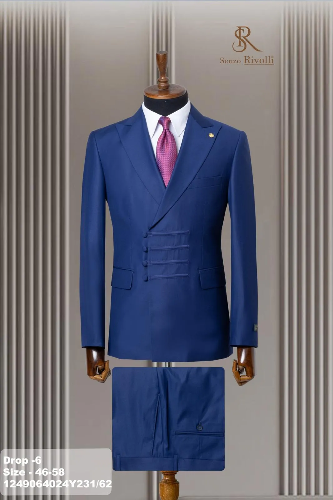 Senzo Rivoli Double Breasted Suit.