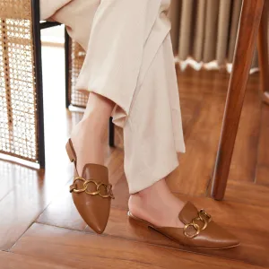 Smoky Tan Mules