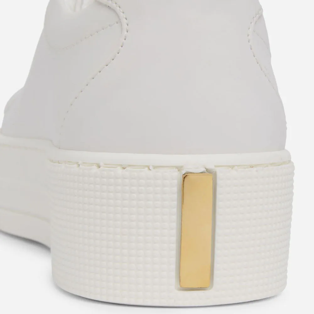 Sneakers Donna 1A Classe Alviero Martini linea Summer Vibes colore Bianco con Maxi Logo Geo Classic P427