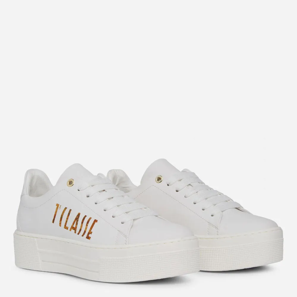 Sneakers Donna 1A Classe Alviero Martini linea Summer Vibes colore Bianco con Maxi Logo Geo Classic P427