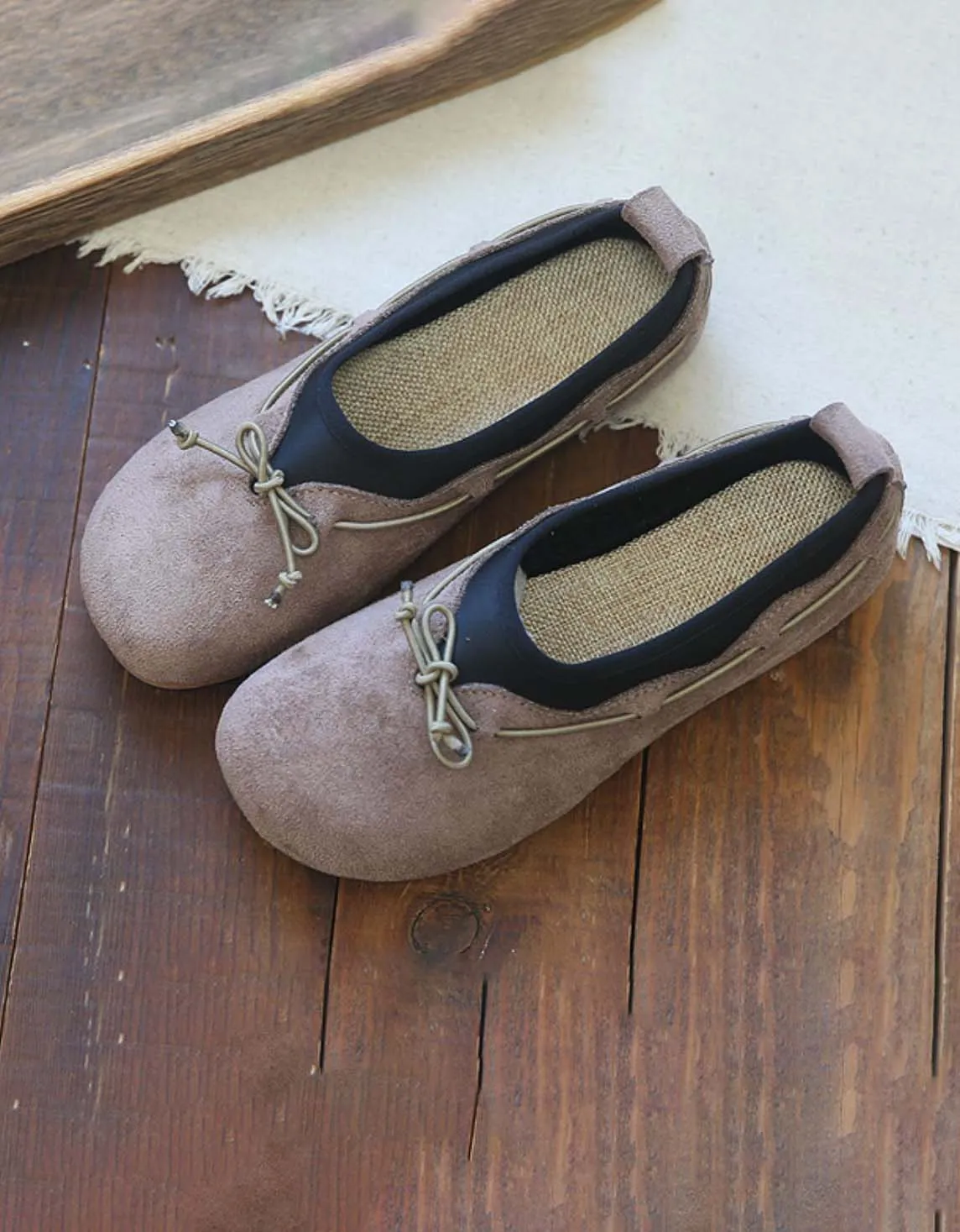 Spring Suede Slip-on Comfortable Flat Shoes
