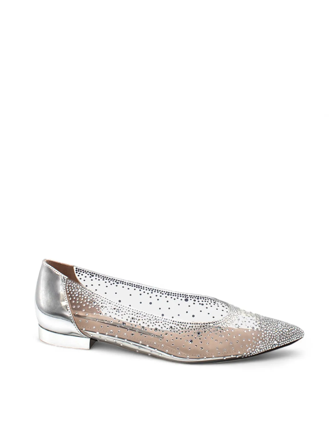 Starry Night Crystal Vinyl Ballerina Flats