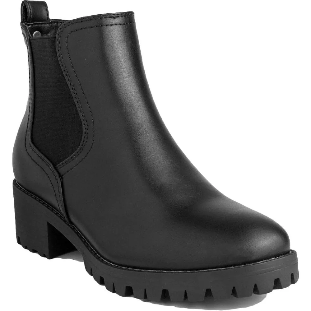 SUGAR -  Faux-Leather Slip-on Ankle Boots