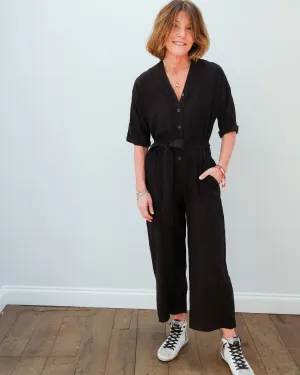 V Tamra jumpsuit in black
