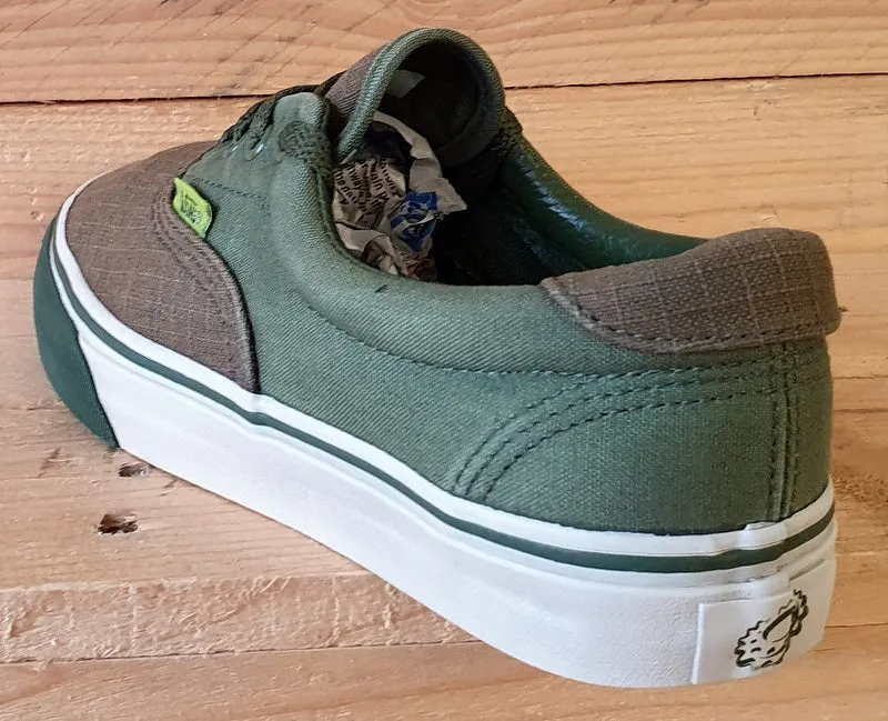Vans Old Skool Low Canvas Trainers UK5.5/US7.5/EU38.5 T375 Dark/Light Green