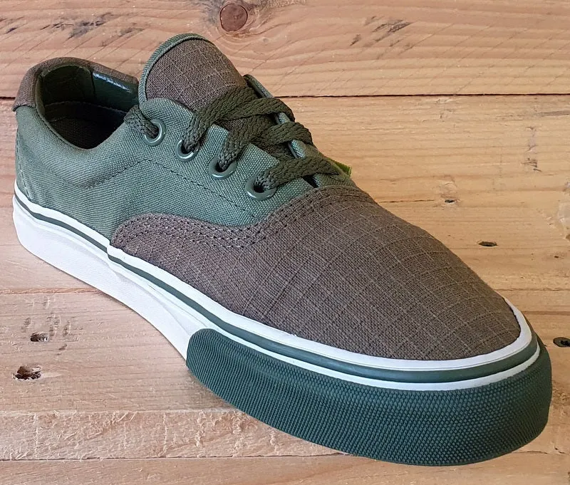Vans Old Skool Low Canvas Trainers UK5.5/US7.5/EU38.5 T375 Dark/Light Green