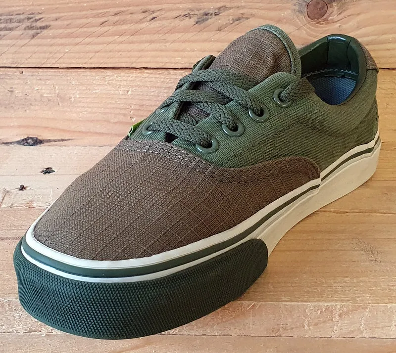Vans Old Skool Low Canvas Trainers UK5.5/US7.5/EU38.5 T375 Dark/Light Green