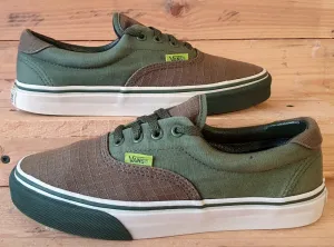 Vans Old Skool Low Canvas Trainers UK5.5/US7.5/EU38.5 T375 Dark/Light Green
