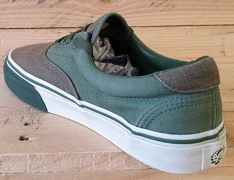 Vans Old Skool Low Canvas Trainers UK5.5/US7.5/EU38.5 T375 Dark/Light Green