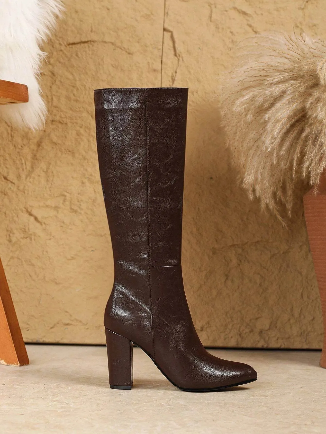 Versatile Style: Side-Zip High Heel Boots