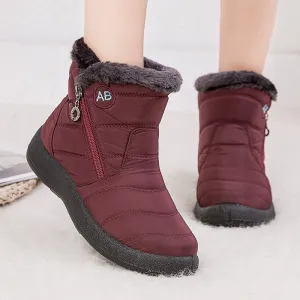Women Waterproof Snow Shoes Lightweight Ankle Warm Winter Boots