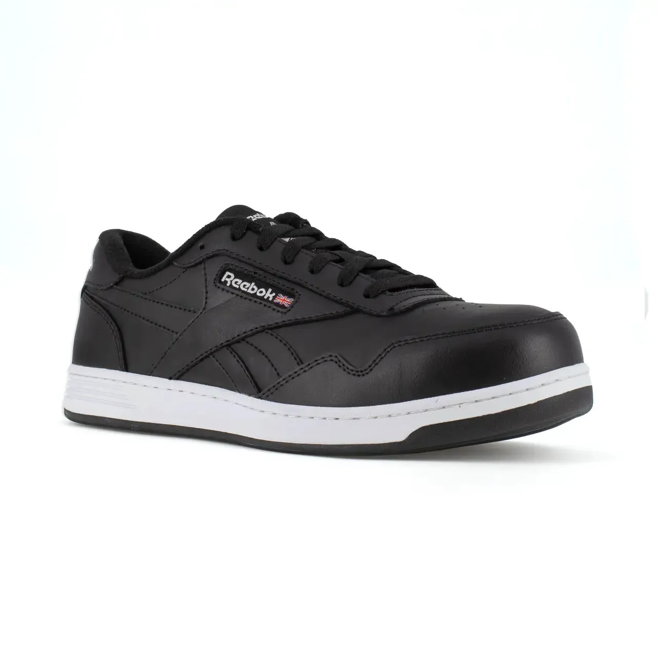 Women's Club Memt Composite-Toe Oxford Work Shoe Black/White