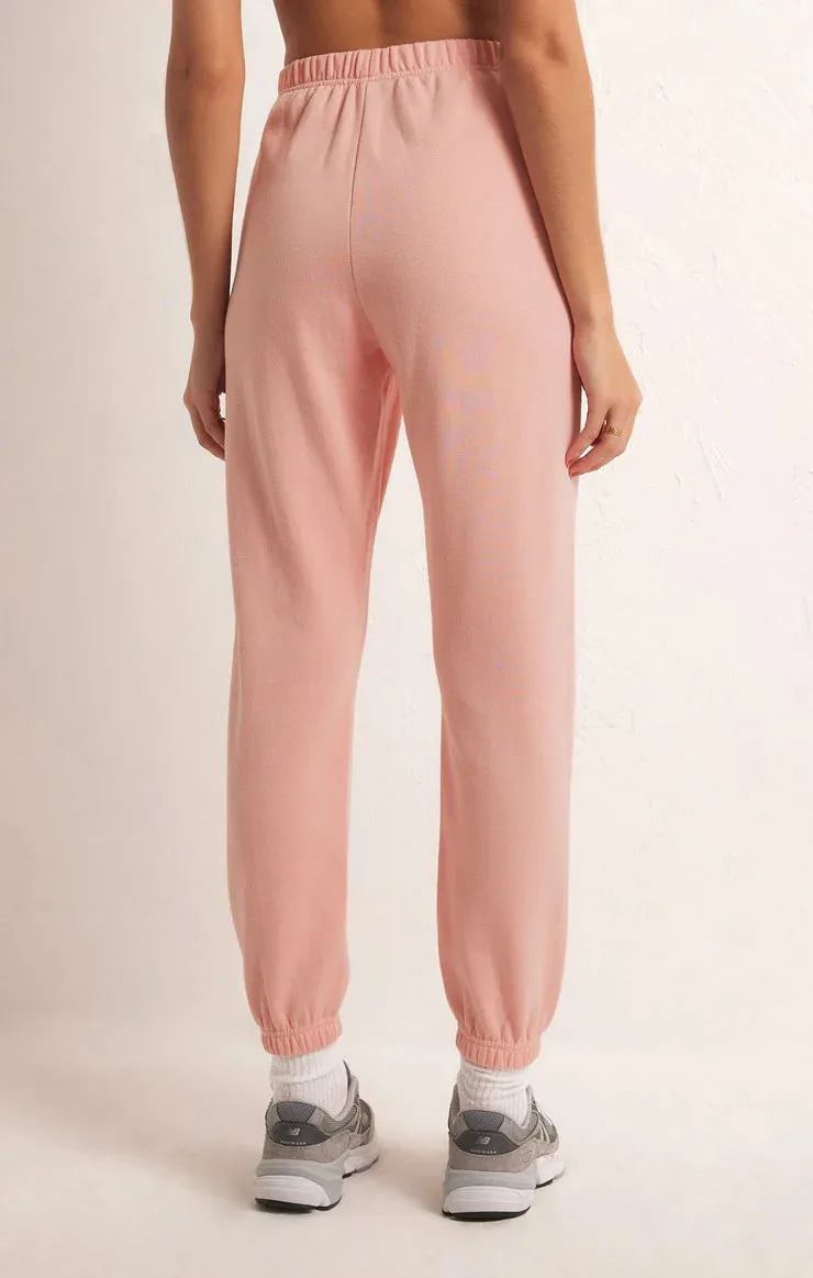 Z SUPPLY - CLASSC GYM JOGGER PINK LEMONADE