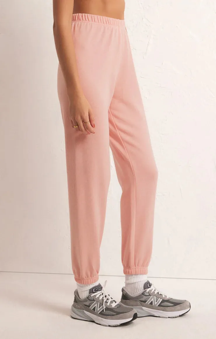 Z SUPPLY - CLASSC GYM JOGGER PINK LEMONADE